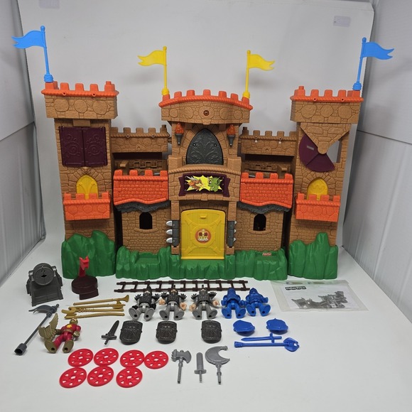 Fisher Price Imaginext Eagle Talon Castle W/Figures & Extras Works